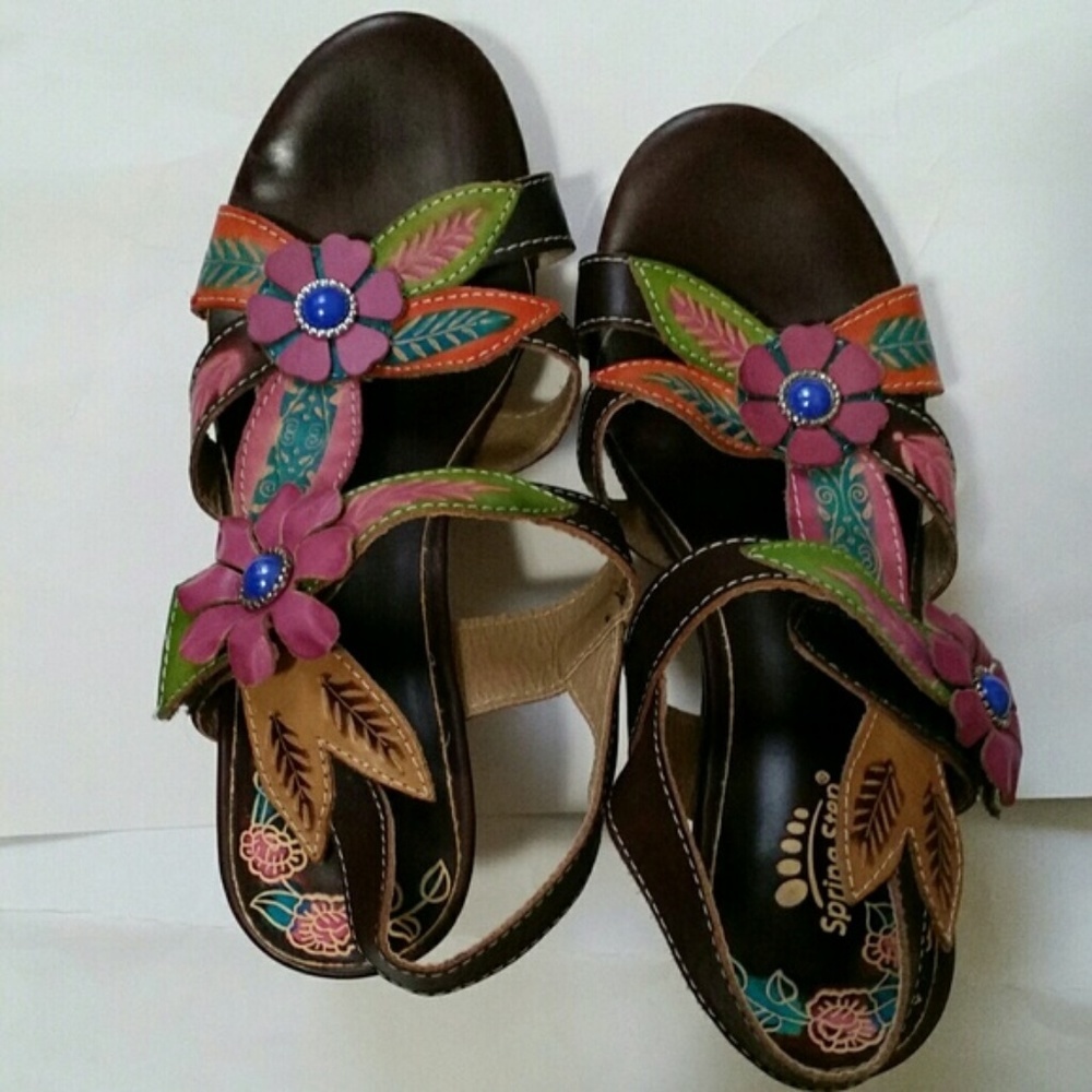 Spring step women shoe's sandals wedge 40